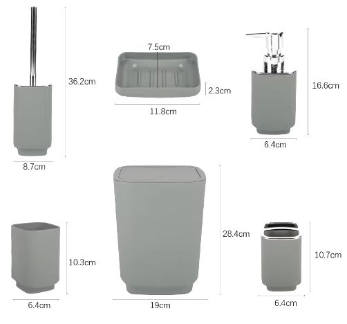 Miniatura 2 de Juego De Baño 6 Piezas